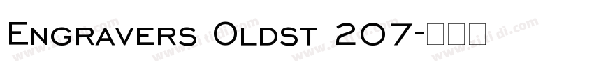 Engravers Oldst 207字体转换